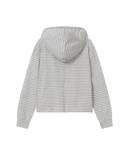 [Ive Rei Pick] Miseki Seoul Diagonal Button Layered Hoodie