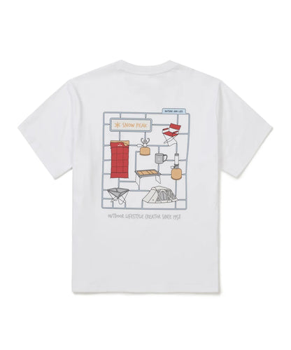 [BTS V Pick] 26SS Snow Peak Cotton Camping Short Sleeve T-shirt