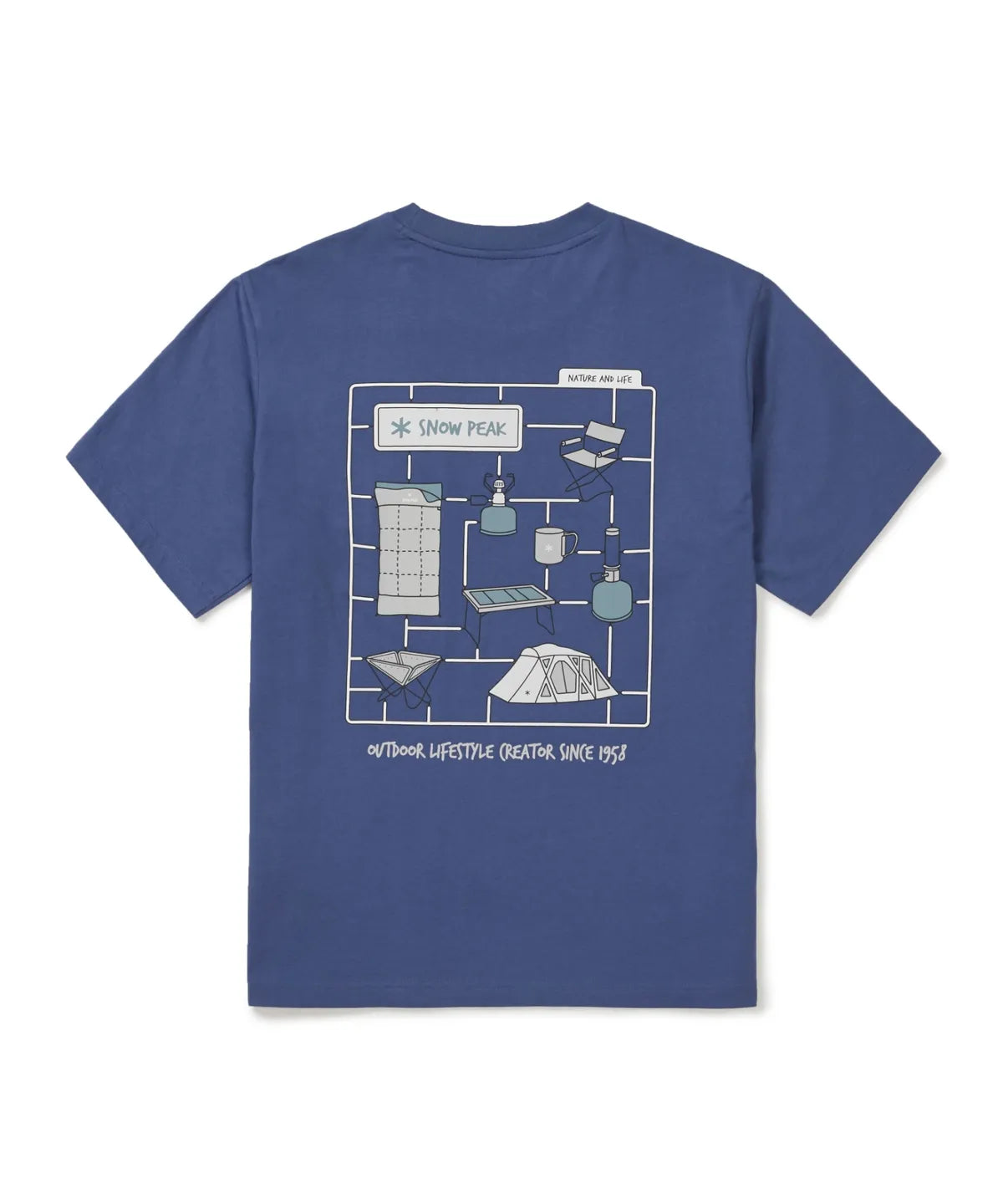 [BTS V Pick] 26SS Snow Peak Cotton Camping Short Sleeve T-shirt