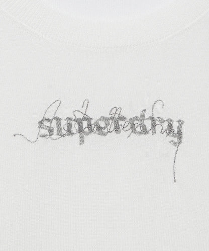 [Illit Pick] SUPERDRY Women's Linen Sweater White