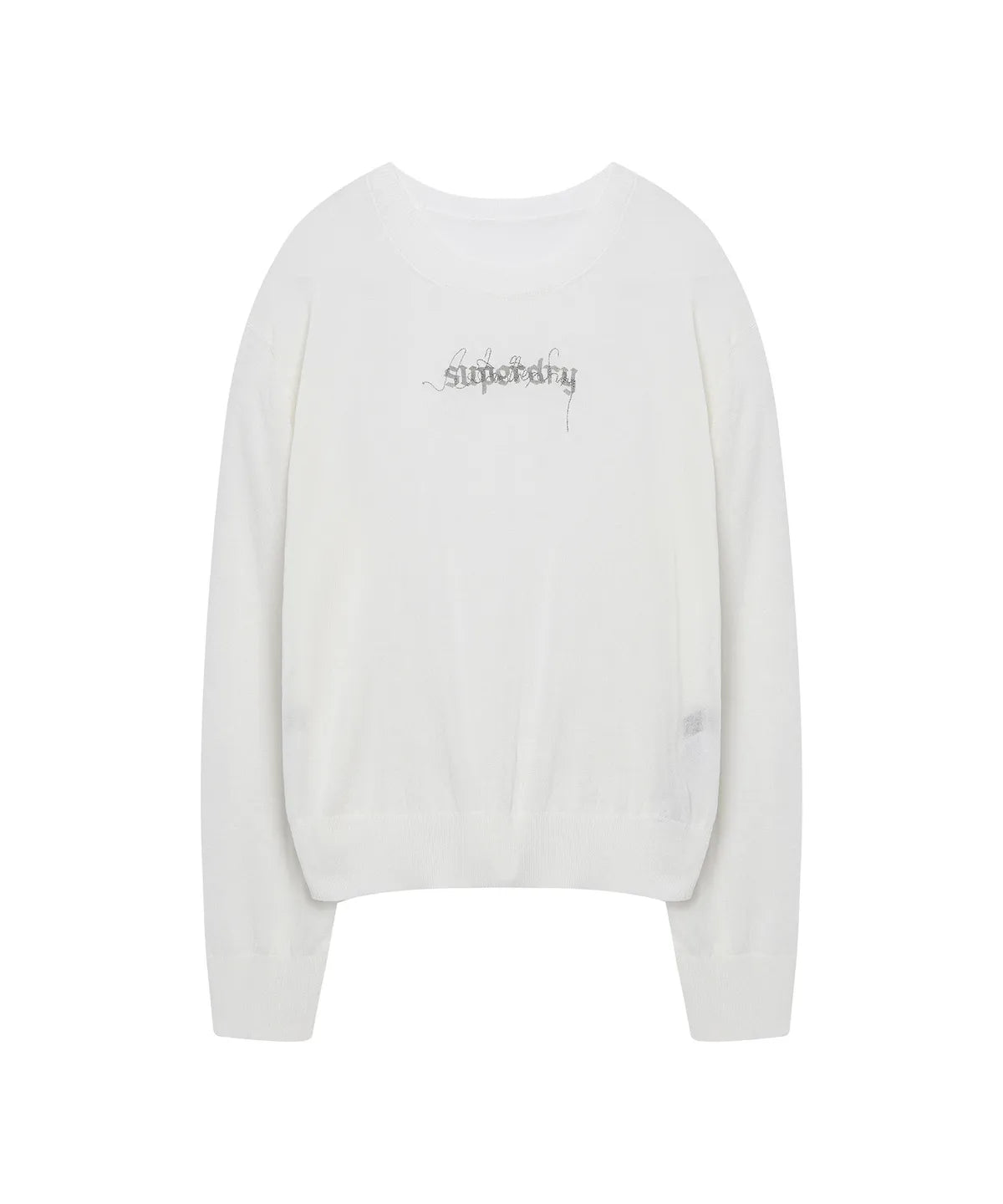 [Illit Pick] SUPERDRY Women's Linen Sweater White