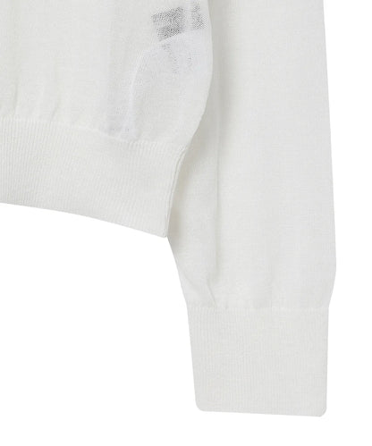 [Illit Pick] SUPERDRY Women's Linen Sweater White