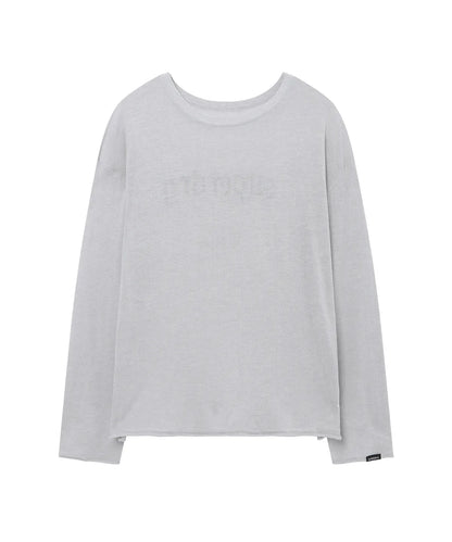 [Illit Pick] SUPERDRY Women's Linen Knit Long Sleeve Cool Grey