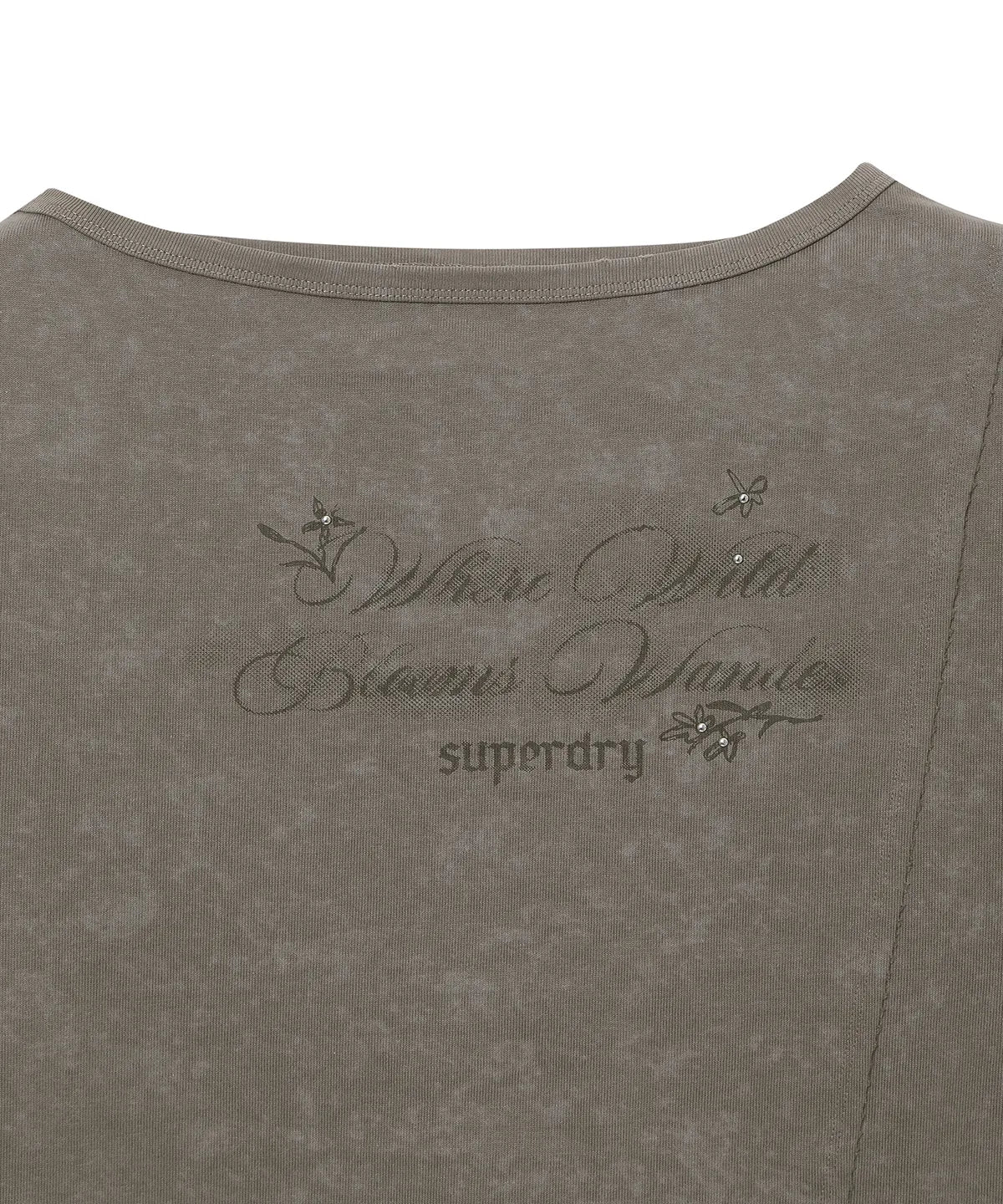 [Illit Pick] SUPERDRY Women's Side Slit Vintage T-shirt