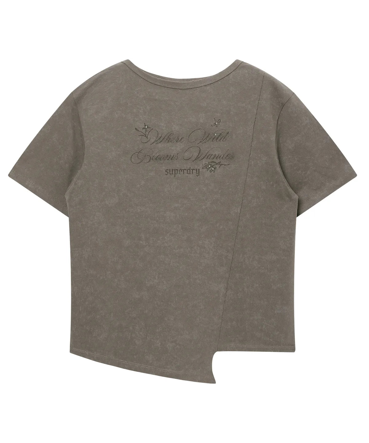 [Illit Pick] SUPERDRY Women's Side Slit Vintage T-shirt