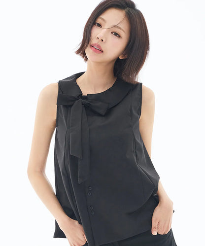 [SINGLE'S INFERNO KIM GO-EUN PICK] - ILLIGO Rope Flare Blouse