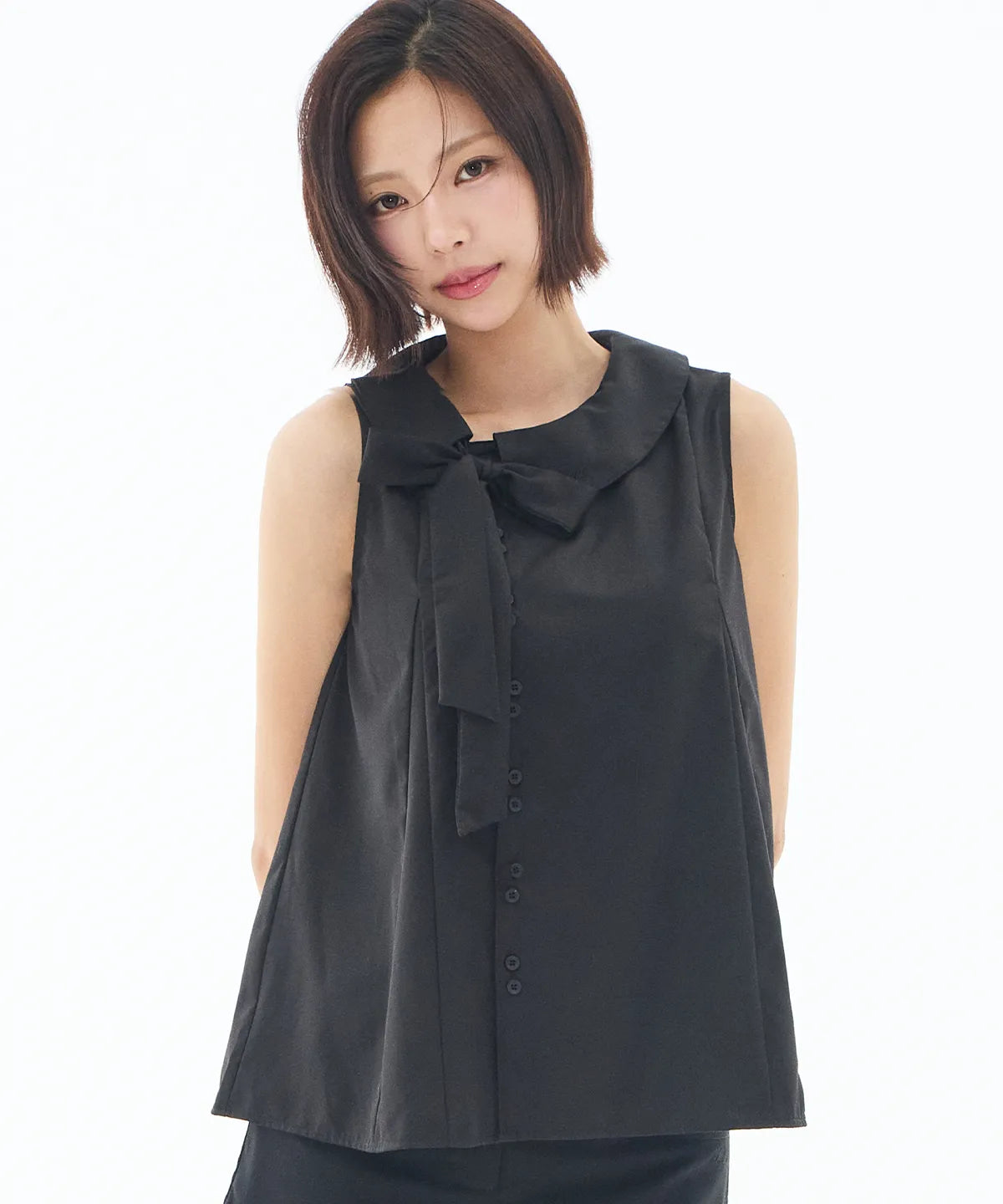 [SINGLE'S INFERNO KIM GO-EUN PICK] - ILLIGO Rope Flare Blouse