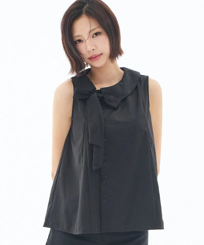 [SINGLE'S INFERNO KIM GO-EUN PICK] - ILLIGO Rope Flare Blouse