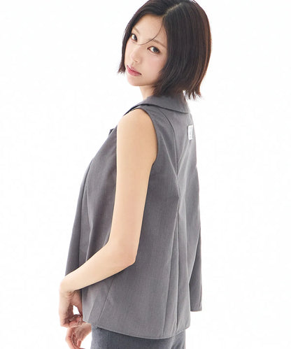 [SINGLE'S INFERNO KIM GO-EUN PICK] - ILLIGO Rope Flare Blouse