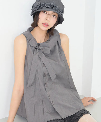 [SINGLE'S INFERNO KIM GO-EUN PICK] - ILLIGO Rope Flare Blouse