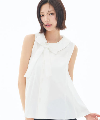 [SINGLE'S INFERNO KIM GO-EUN PICK] - ILLIGO Rope Flare Blouse