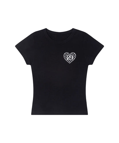 [SINGLE'S INFERNO KIM GO-EUN PICK] - ILLIGO 129 Dot Fitted T-Shirt