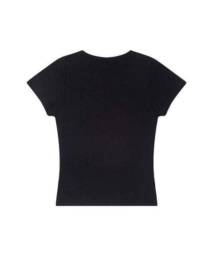 [SINGLE'S INFERNO KIM GO-EUN PICK] - ILLIGO 129 Dot Fitted T-Shirt