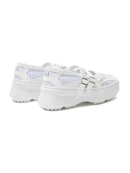 [Hearts2Hearts Ian Worn] Tuomio X FLCT Memento Patchwork Platform Mary jane Shoes