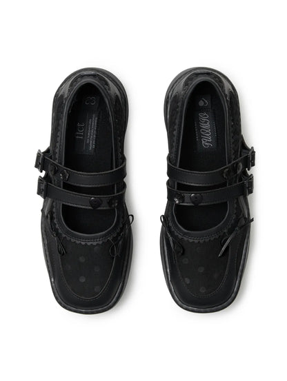 [Hearts2Hearts Ian Worn] Tuomio X FLCT Memento Patchwork Platform Mary jane Shoes