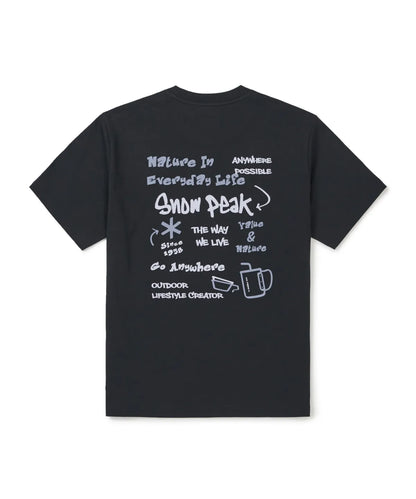 [BTS V Pick] 26SS Snow Peak Aerocool Doodle Graphic Short Sleeve T-shirt