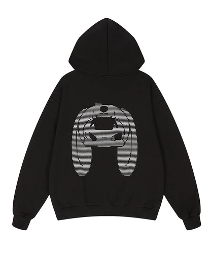 Yena X Luvistrue Zip-Up Hoodie - Black