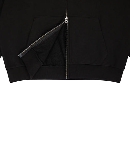 Yena X Luvistrue Zip-Up Hoodie - Black