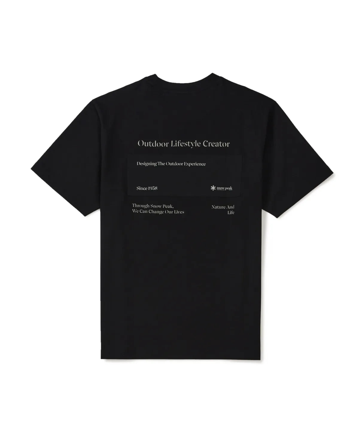 [BTS V Pick] 26SS Snow Peak Aerocool Lettering Woven Patch Short Sleeve T-shirt