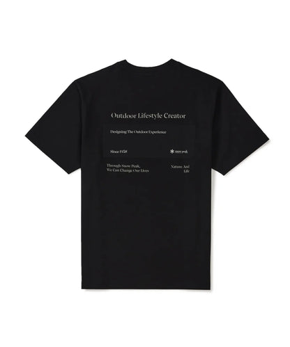 [BTS V Pick] 26SS Snow Peak Aerocool Lettering Woven Patch Short Sleeve T-shirt