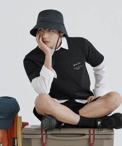 [BTS V Pick] 26SS Snow Peak Aerocool Lettering Woven Patch Short Sleeve T-shirt