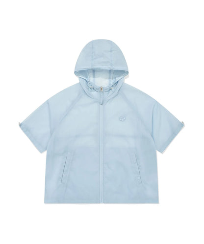 [Aespa Giselle Worn] Wacky Willy Women's Nylon Short Sleeve Windbreaker