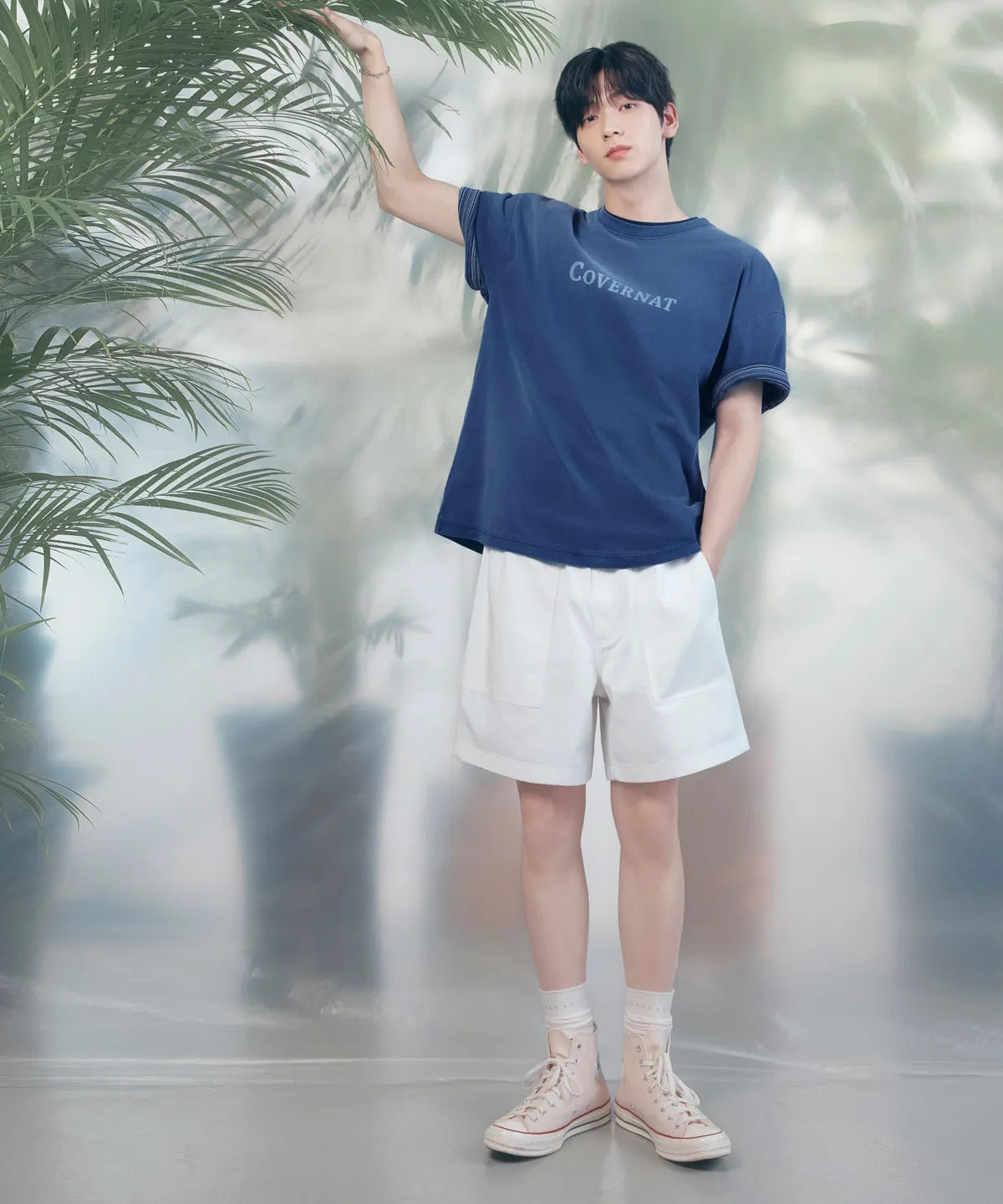 [TXT Soobin Worn] 26 Summer Center Logo Pigment T-shirt
