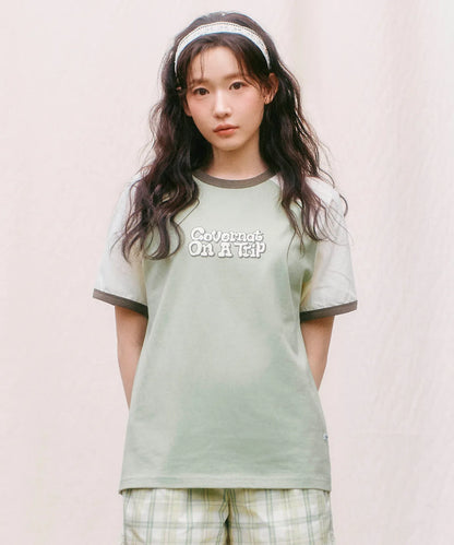 [TXT Soobin Worn] 26 Summer Covernat On a Trip Graphic Ringer T-shirt