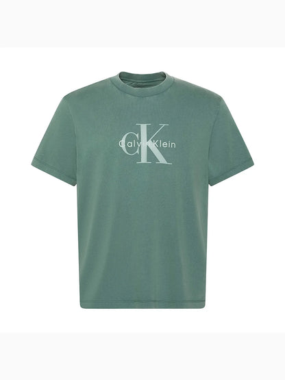 [TXT Yeonjun Worn] Calvin Klein Acid Wash Monologo Graphic Short Sleeve T-shirt