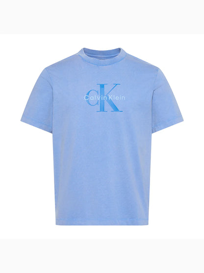 [TXT Yeonjun Worn] Calvin Klein Acid Wash Monologo Graphic Short Sleeve T-shirt