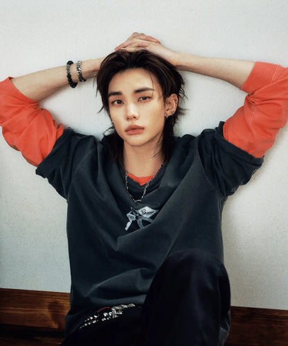 [Straykids Hyunjin Worn] 26SS Guess 2-Color Key Short Sleeve T-shirt