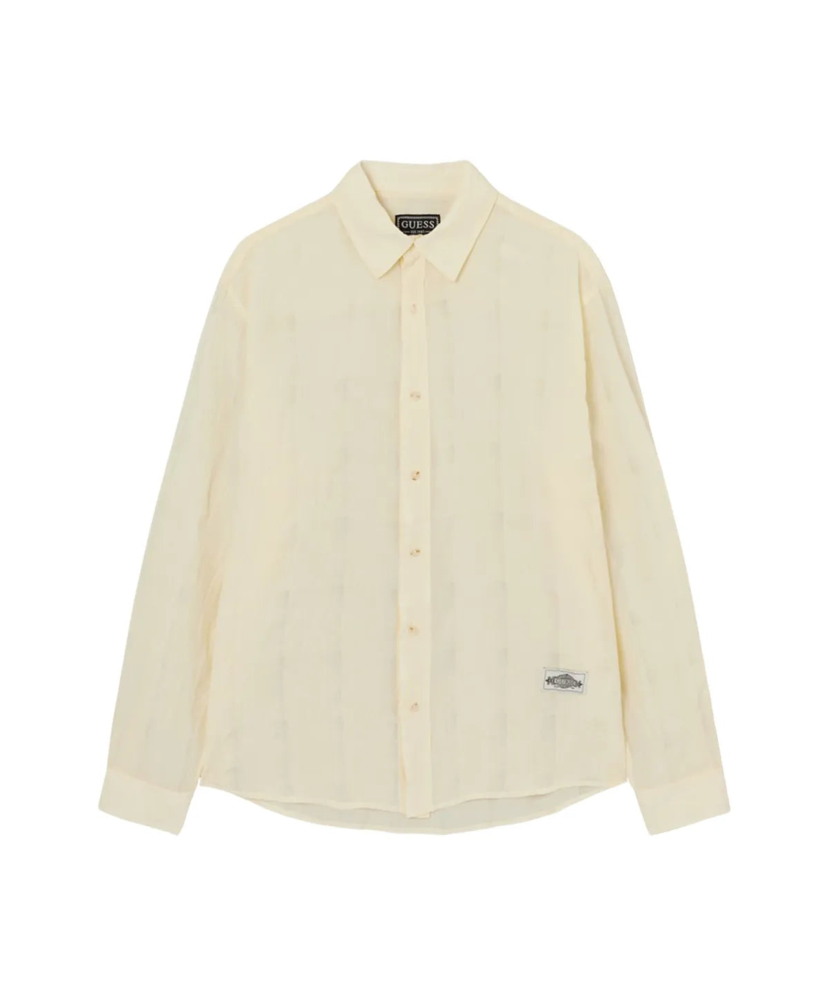 [Straykids Hyunjin Worn] 26SS Guess  2-Color Tone-on-Tone Check Shirt