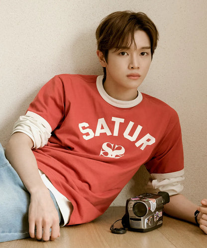 [Riize X Satur] 26 Summer  Arch Logo Ringer Short Sleeve T-shirt