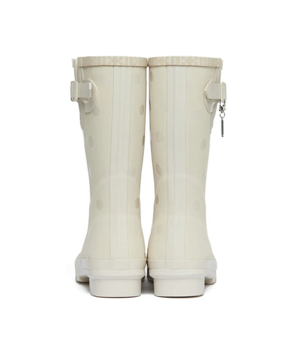 ILLIT x ROCKFISH WEATHERWEAR - ORIGINAL RAIN BOOTS SHORT DOT (IVORY)