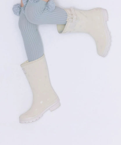ILLIT x ROCKFISH WEATHERWEAR - ORIGINAL RAIN BOOTS SHORT DOT (IVORY)