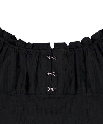 [Aespa Karina Worn] ROCKCAKE Curve Line Corset Blouse