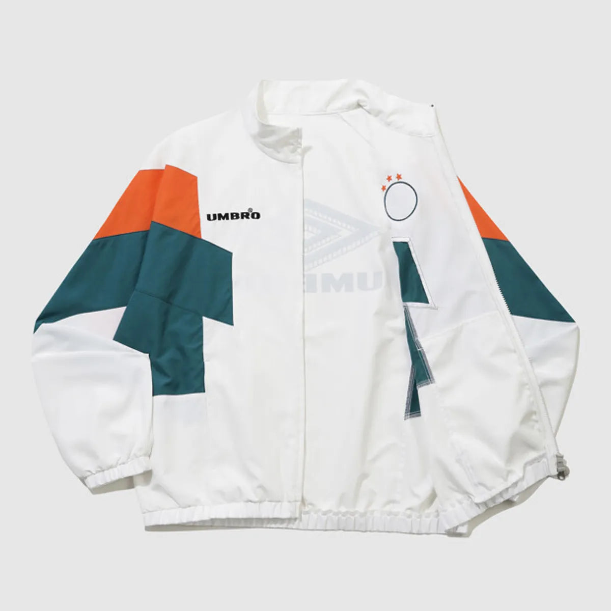 [UMBRO X NCT WISH] HBL OG Colorblock Stand Neck Windbreaker Jacket