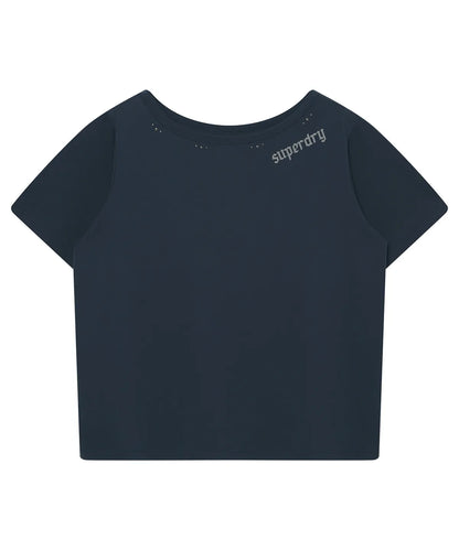 [Illit Pick] SUPERDRY Women's Stud T-Shirt Navy