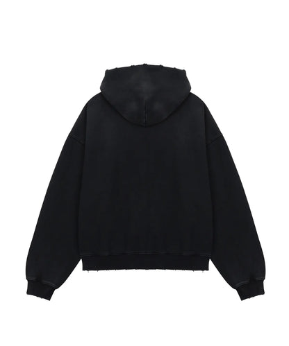 [SVT Jeonghan & LS Chaewon Worn] MTTIRÉ Optimism VTG Washed 2 Way Zip-Up Hoodie