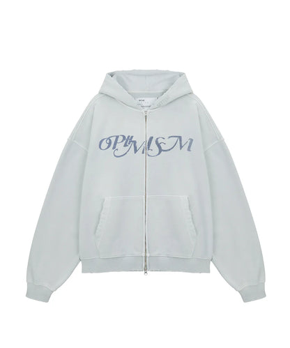 [SVT Jeonghan & LS Chaewon Worn] MTTIRÉ Optimism VTG Washed 2 Way Zip-Up Hoodie