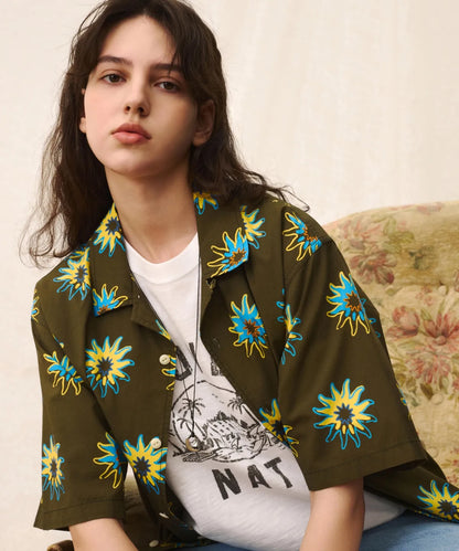 [TXT Soobin Worn] 26 Summer Covernat Tropical Sun Pattern Hawaiian Half Shirt