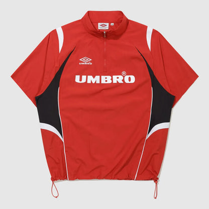 [UMBRO X NCT WISH ] HBL Football Heritage Short Sleeve Stand Neck Anorak
