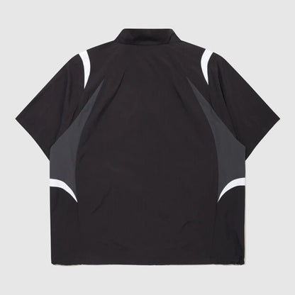 [UMBRO X NCT WISH ] HBL Football Heritage Short Sleeve Stand Neck Anorak