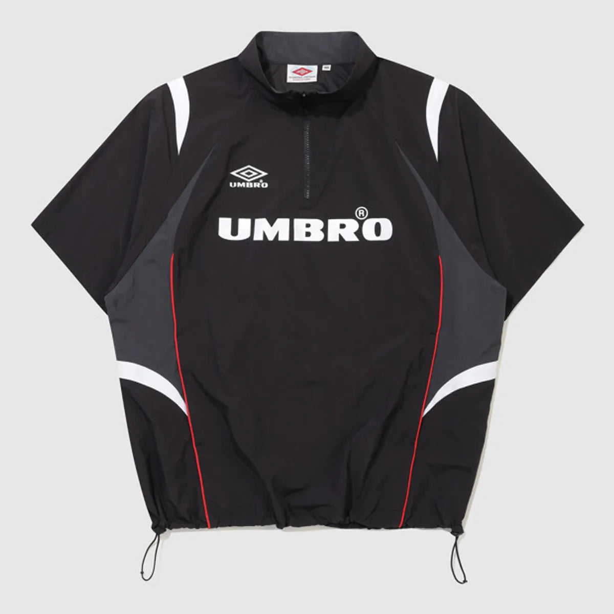 [UMBRO X NCT WISH ] HBL Football Heritage Short Sleeve Stand Neck Anorak