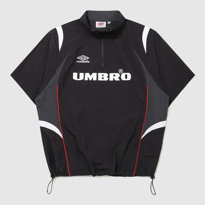 [UMBRO X NCT WISH ] HBL Football Heritage Short Sleeve Stand Neck Anorak