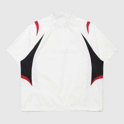 [UMBRO X NCT WISH ] HBL Football Heritage Short Sleeve Stand Neck Anorak