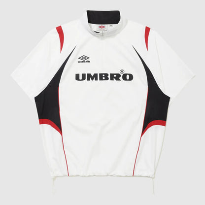 [UMBRO X NCT WISH ] HBL Football Heritage Short Sleeve Stand Neck Anorak