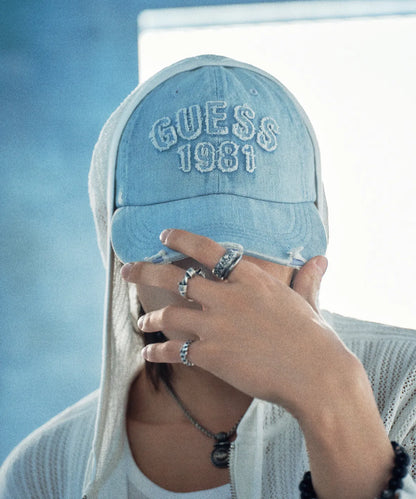 [Straykids Hyunjin Worn] 26 Summer Guess 3-Color Washed Ball Cap