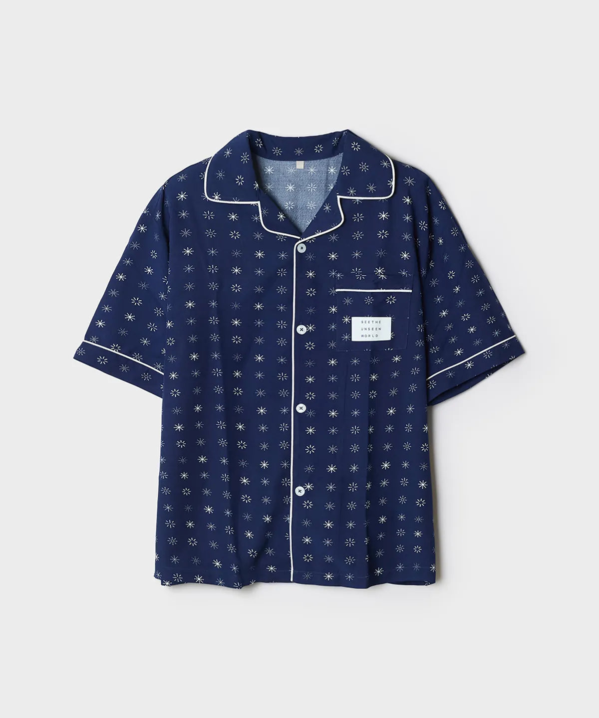 [LUCY X SPAO] Short-Sleeve Pajamas (Blue)