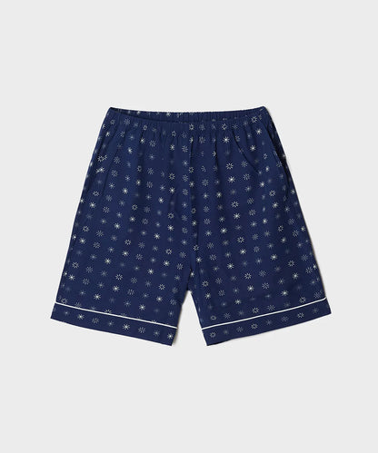 [LUCY X SPAO] Short-Sleeve Pajamas (Blue)